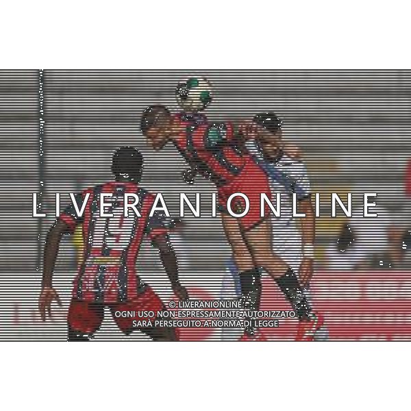FagioliniF/LMedia - Lucchese vs Cesena - Campionato di Calcio Serie C - Lega Pro 2021/2022 05 settembre 2021 - Stadio Porta Elisa, Lucca, Italia Nella foto: Francesco Fedato (Lucchese) di testa @FagioliniF/LMedia/AGENZIA ALDO LIVERANI SAS
