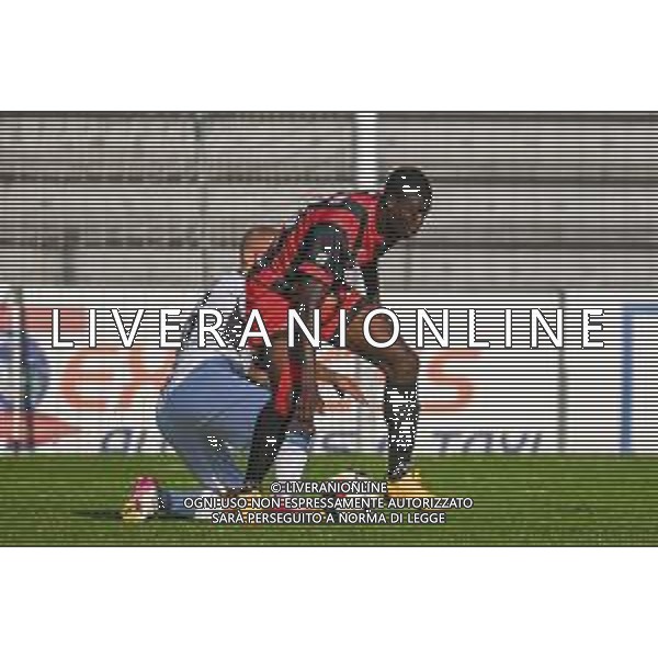 FagioliniF/LMedia - Lucchese vs Cesena - Campionato di Calcio Serie C - Lega Pro 2021/2022 05 settembre 2021 - Stadio Porta Elisa, Lucca, Italia Nella foto: Eklu Shaka Mawuli (Lucchese) fermato da Carlo Ilari (Cesena) @FagioliniF/LMedia/AGENZIA ALDO LIVERANI SAS