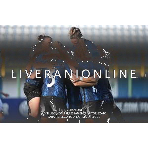 © TVRG esultanza Inter dopo il gol dell\'1 a 0 Inter Milano Women vs Lazio Women Campionato Serie A femminile - 2a giornata Sesto San Giovanni (MI) 05-09-2021 Stadio Ernesto Breda foto Roberto Garavaglia/ag. Aldo Liverani sas/AGENZIA ALDO LIVERANI SAS
