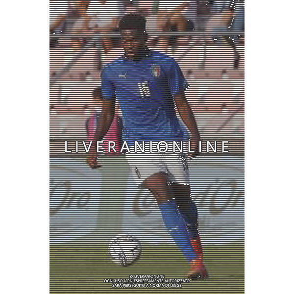 UEFA - Italia Under 21 vs Montenegro under 21- Qualificazioni al Campionato Europeo Under 21 2023 del 07/09/2021 nella foto: Caleb Okoli (Italy) ©Claudio Zamagni/Agenzia Aldo Liverani during qualifiers UEFA Championship Under 21 - 2023 match between Italy and Montenegro under 21 on september 07 2021. photo credit by Claudio Zamagni/Aldo Liverani Photo Agency/AGENZIA ALDO LIVERANI SAS