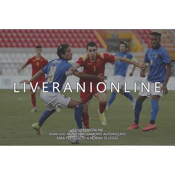 UEFA - Italia Under 21 vs Montenegro under 21- Qualificazioni al Campionato Europeo Under 21 2023 del 07/09/2021 nella foto: Nikola Ivezic (Montenegro) Matteo Cancellieri (Italy) ©Claudio Zamagni/Agenzia Aldo Liverani during qualifiers UEFA Championship Under 21 - 2023 match between Italy and Montenegro under 21 on september 07 2021. photo credit by Claudio Zamagni/Aldo Liverani Photo Agency/AGENZIA ALDO LIVERANI SAS