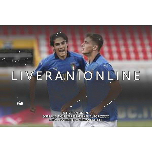 UEFA - Italia Under 21 vs Montenegro under 21- Qualificazioni al Campionato Europeo Under 21 2023 del 07/09/2021 nella foto: Esultanza Lorenzo Colombo (Italy) dopo il gol ©Claudio Zamagni/Agenzia Aldo Liverani during qualifiers UEFA Championship Under 21 - 2023 match between Italy and Montenegro under 21 on september 07 2021. photo credit by Claudio Zamagni/Aldo Liverani Photo Agency/AGENZIA ALDO LIVERANI SAS