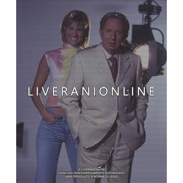 RETROSPETTIVA MIKE BONGIORNO PRESENTATORE TELEVISIVO NELLA FOTO MIKE BONGIORNO CON HELEN HIDDING AG ALDO LIVERANI SAS