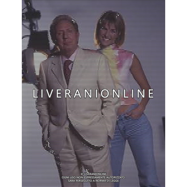 RETROSPETTIVA MIKE BONGIORNO PRESENTATORE TELEVISIVO NELLA FOTO MIKE BONGIORNO CON HELEN HIDDING AG ALDO LIVERANI SAS