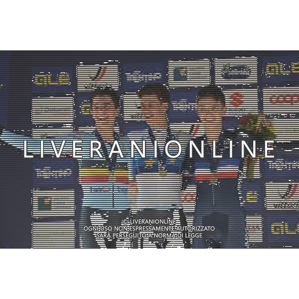 08-09-2021 European Championships Cronometro Junior; 2021, Belgium; 2021, France; Segaert, Alec; Uijtdebroeks, Cian; Le Huitouze, Eddy; Trento; ©SIROTTI/AGENZIA ALDO LIVERANI SAS