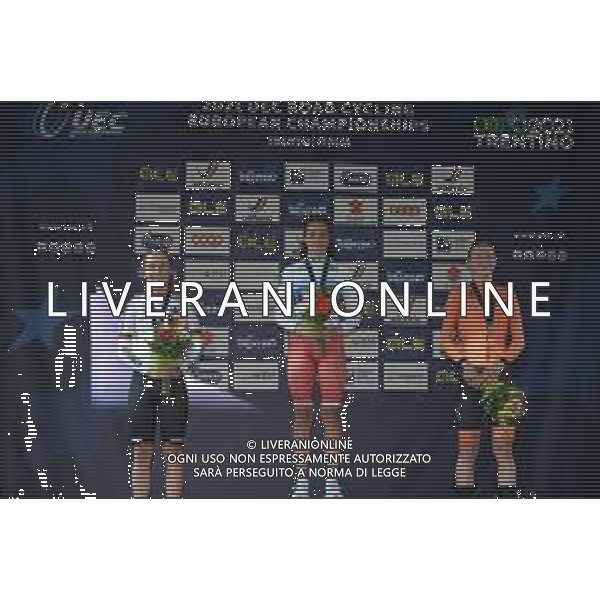 08-09-2021 European Championships Cronometro Junior Women; 2021, Russia; 2021, Germany; 2021, Olanda; Ivanchenko, Alena; Niedermaier, Antonia; Uijen, Elis; Trento; ©SIROTTI/AGENZIA ALDO LIVERANI SAS