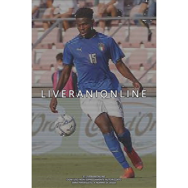 UEFA - Italia Under 21 vs Montenegro under 21- Qualificazioni al Campionato Europeo Under 21 2023 del 07/09/2021 nella foto: Caleb Okoli (Italy) ©Claudio Zamagni/Agenzia Aldo Liverani Caleb Okoli (Italy) during qualifiers UEFA Championship Under 21 - 2023 match between Italy and Montenegro under 21 on september 07 2021. photo credit by Claudio Zamagni/Aldo Liverani Photo Agency/AGENZIA ALDO LIVERANI SAS