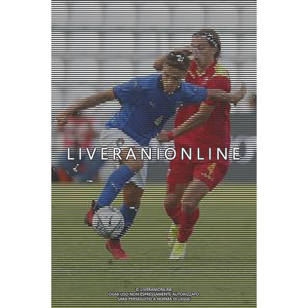 UEFA - Italia Under 21 vs Montenegro under 21- Qualificazioni al Campionato Europeo Under 21 2023 del 07/09/2021 nella foto: Samuele Ricci (Italy)Milos Brnovic (Montenegro) ©Claudio Zamagni/Agenzia Aldo Liverani Samuele Ricci (Italy)Milos Brnovic (Montenegro) during qualifiers UEFA Championship Under 21 - 2023 match between Italy and Montenegro under 21 on september 07 2021. photo credit by Claudio Zamagni/Aldo Liverani Photo Agency/AGENZIA ALDO LIVERANI SAS