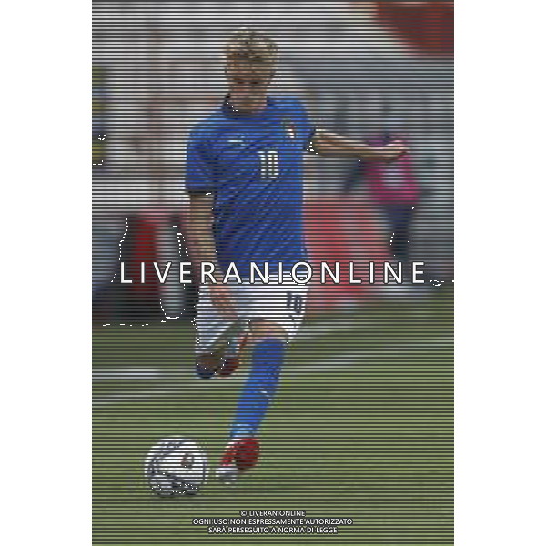 UEFA - Italia Under 21 vs Montenegro under 21- Qualificazioni al Campionato Europeo Under 21 2023 del 07/09/2021 nella foto: Nicolo Rovella (Italy) ©Claudio Zamagni/Agenzia Aldo Liverani Nicolo Rovella (Italy) during qualifiers UEFA Championship Under 21 - 2023 match between Italy and Montenegro under 21 on september 07 2021. photo credit by Claudio Zamagni/Aldo Liverani Photo Agency/AGENZIA ALDO LIVERANI SAS
