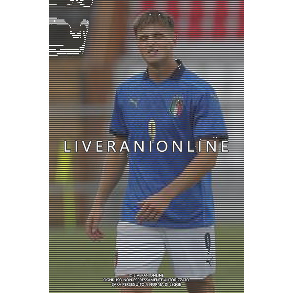 UEFA - Italia Under 21 vs Montenegro under 21- Qualificazioni al Campionato Europeo Under 21 2023 del 07/09/2021 nella foto: delusione Lorenzo Colombo (Italy) ©Claudio Zamagni/Agenzia Aldo Liverani Lorenzo Colombo (Italy) during qualifiers UEFA Championship Under 21 - 2023 match between Italy and Montenegro under 21 on september 07 2021. photo credit by Claudio Zamagni/Aldo Liverani Photo Agency/AGENZIA ALDO LIVERANI SAS