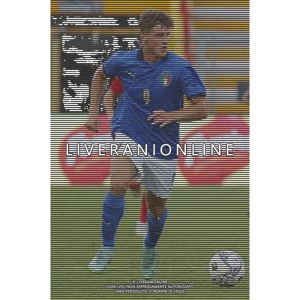 UEFA - Italia Under 21 vs Montenegro under 21- Qualificazioni al Campionato Europeo Under 21 2023 del 07/09/2021 nella foto: Lorenzo Colombo (Italy) ©Claudio Zamagni/Agenzia Aldo Liverani Lorenzo Colombo (Italy) during qualifiers UEFA Championship Under 21 - 2023 match between Italy and Montenegro under 21 on september 07 2021. photo credit by Claudio Zamagni/Aldo Liverani Photo Agency/AGENZIA ALDO LIVERANI SAS