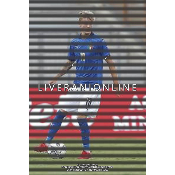 UEFA - Italia Under 21 vs Montenegro under 21- Qualificazioni al Campionato Europeo Under 21 2023 del 07/09/2021 nella foto: Nicolo Rovella (Italy) ©Claudio Zamagni/Agenzia Aldo Liverani Nicolo Rovella (Italy) during qualifiers UEFA Championship Under 21 - 2023 match between Italy and Montenegro under 21 on september 07 2021. photo credit by Claudio Zamagni/Aldo Liverani Photo Agency/AGENZIA ALDO LIVERANI SAS