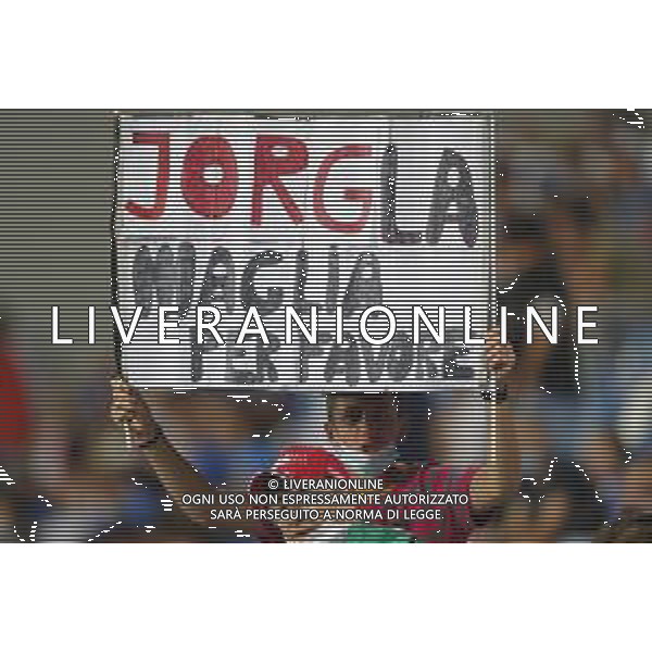 ITALIA vs LITUANIA Qualificazioni Europee del gruppo C ai Mondiali del Qatar 2022 del 08/09/2021 - nella foto: Tifosi dell\'Italia striscioni ©Claudio Zamagni/Agenzia Aldo Liverani s.a.s. during European Qualifying Round of FIFA World Championship of Qatar 2022 between Italy and Lituania at Mapei Stadium on september 08 2021 in Reggio Emilia photo credit by Claudio Zamagni/Aldo Liverani Photo Agency/AGENZIA ALDO LIVERANI SAS