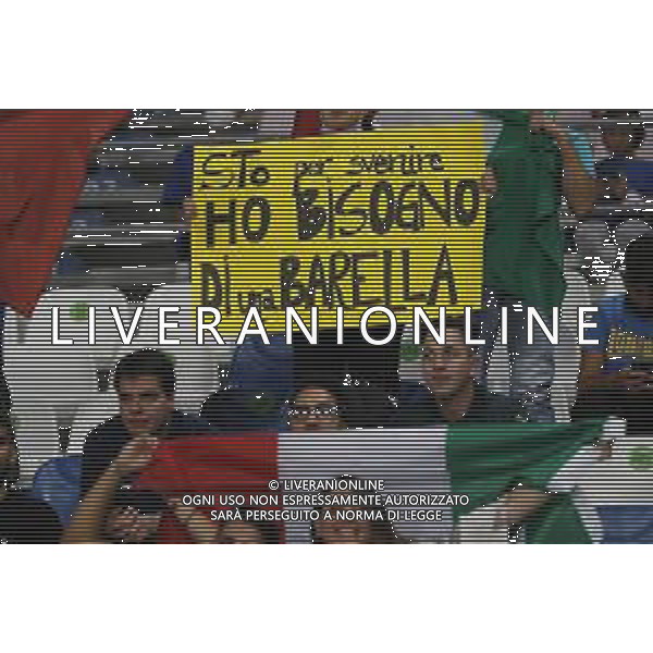 ITALIA vs LITUANIA Qualificazioni Europee del gruppo C ai Mondiali del Qatar 2022 del 08/09/2021 - nella foto: striscione dei tifosi per barella ©Claudio Zamagni/Agenzia Aldo Liverani s.a.s. during European Qualifying Round of FIFA World Championship of Qatar 2022 between Italy and Lituania at Mapei Stadium on september 08 2021 in Reggio Emilia photo credit by Claudio Zamagni/Aldo Liverani Photo Agency/AGENZIA ALDO LIVERANI SAS