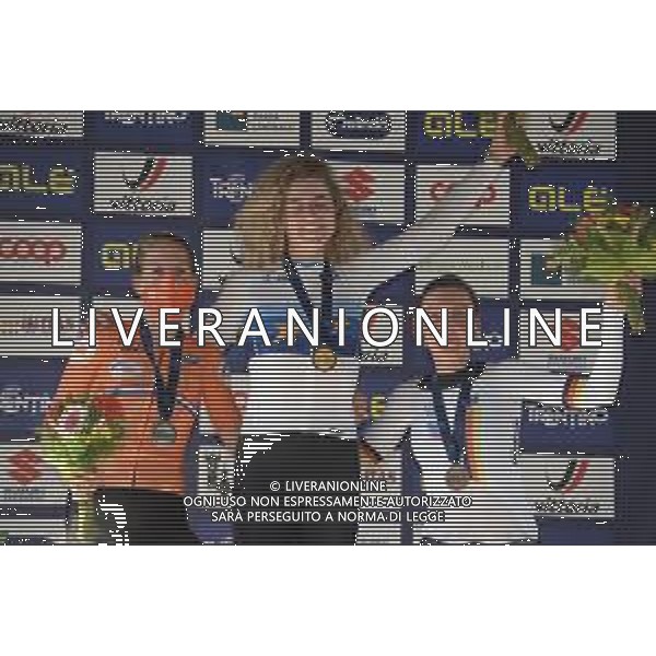 09-09-2021 European Championships Cronometro Elite Women; 2021, Svizzera; 2021, Olanda; 2021, Germany; Reusser, Marlen; Van Dijk, Ellen; Brennauer, Lisa; Trento; ©SIROTTI/AGENZIA ALDO LIVERANI SAS