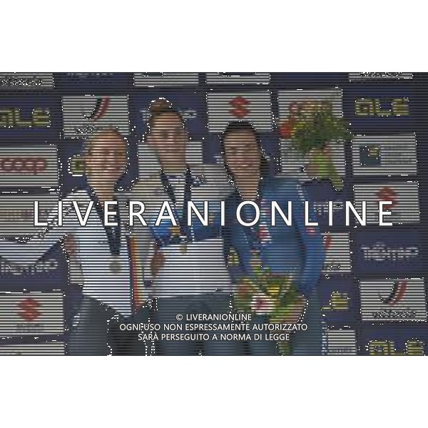 09-09-2021 European Championships Cronometro U23 Women; 2021, Italia; 2021, Germany; Guazzini, Vittoria; Ludwig, Hannah; Pirrone, Elena; Trento; ©SIROTTI/AGENZIA ALDO LIVERANI SAS