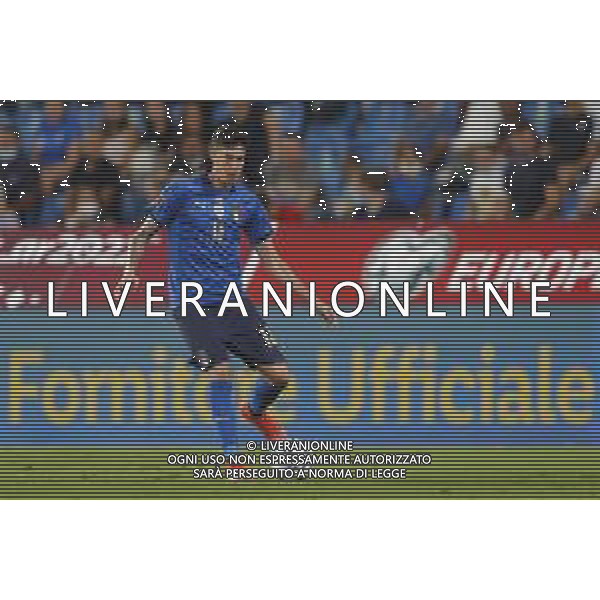ITALIA vs LITUANIA Qualificazioni Europee del gruppo C ai Mondiali del Qatar 2022 del 08/09/2021 - nella foto: Bastoni Alessandro(Italia)- ©Claudio Zamagni/Agenzia Aldo Liverani s.a.s. Bastoni Alessandro(Italia)- during European Qualifying Round of FIFA World Championship of Qatar 2022 between Italy and Lituania at Mapei Stadium on september 08 2021 in Reggio Emilia photo credit by Claudio Zamagni/Aldo Liverani Photo Agency/AGENZIA ALDO LIVERANI SAS