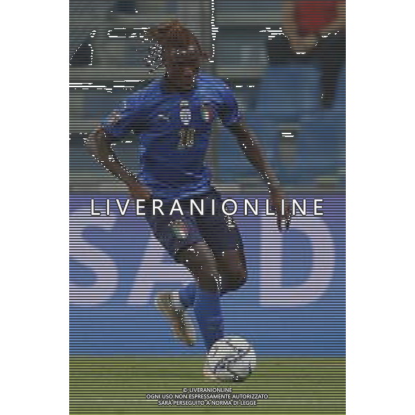 ITALIA vs LITUANIA Qualificazioni Europee del gruppo C ai Mondiali del Qatar 2022 del 08/09/2021 - nella foto: Kean Moise(Italia)- ©Claudio Zamagni/Agenzia Aldo Liverani s.a.s. Kean Moise(Italia)- during European Qualifying Round of FIFA World Championship of Qatar 2022 between Italy and Lituania at Mapei Stadium on september 08 2021 in Reggio Emilia photo credit by Claudio Zamagni/Aldo Liverani Photo Agency/AGENZIA ALDO LIVERANI SAS