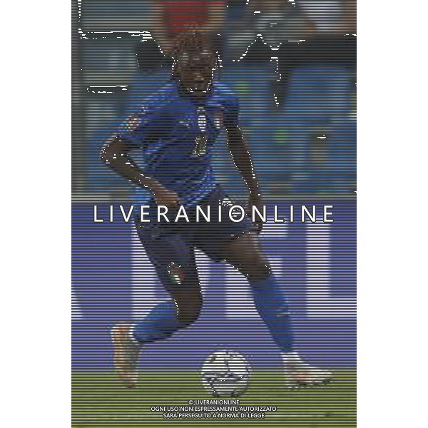 ITALIA vs LITUANIA Qualificazioni Europee del gruppo C ai Mondiali del Qatar 2022 del 08/09/2021 - nella foto: Kean Moise(Italia)- ©Claudio Zamagni/Agenzia Aldo Liverani s.a.s. Kean Moise(Italia)- during European Qualifying Round of FIFA World Championship of Qatar 2022 between Italy and Lituania at Mapei Stadium on september 08 2021 in Reggio Emilia photo credit by Claudio Zamagni/Aldo Liverani Photo Agency/AGENZIA ALDO LIVERANI SAS