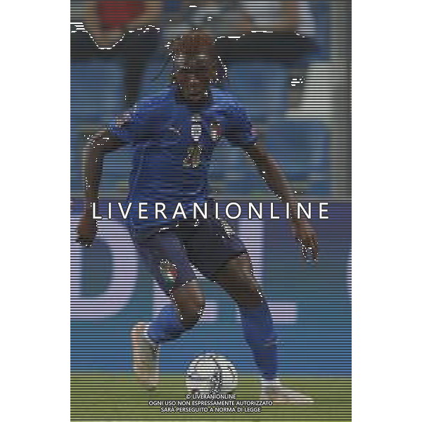 ITALIA vs LITUANIA Qualificazioni Europee del gruppo C ai Mondiali del Qatar 2022 del 08/09/2021 - nella foto: Kean Moise(Italia)- ©Claudio Zamagni/Agenzia Aldo Liverani s.a.s. Kean Moise(Italia)- during European Qualifying Round of FIFA World Championship of Qatar 2022 between Italy and Lituania at Mapei Stadium on september 08 2021 in Reggio Emilia photo credit by Claudio Zamagni/Aldo Liverani Photo Agency/AGENZIA ALDO LIVERANI SAS