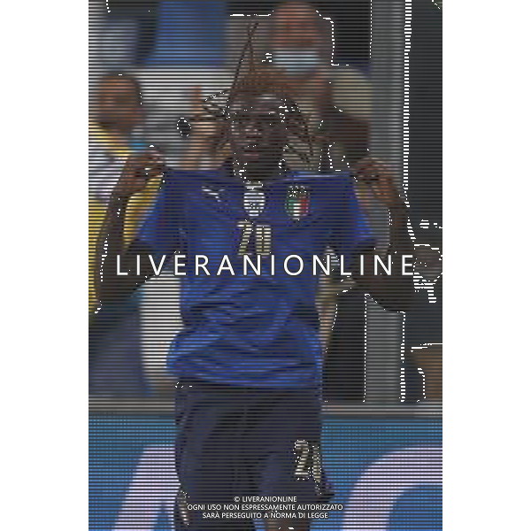 ITALIA vs LITUANIA Qualificazioni Europee del gruppo C ai Mondiali del Qatar 2022 del 08/09/2021 - nella foto: Kean Moise(Italia)- ©Claudio Zamagni/Agenzia Aldo Liverani s.a.s. Kean Moise(Italia)- during European Qualifying Round of FIFA World Championship of Qatar 2022 between Italy and Lituania at Mapei Stadium on september 08 2021 in Reggio Emilia photo credit by Claudio Zamagni/Aldo Liverani Photo Agency/AGENZIA ALDO LIVERANI SAS