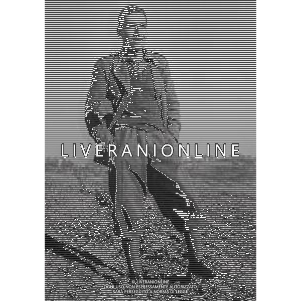 RETROSPETTIVA UBALDO LAY ATTORE NELLA FOTO UBALDO LAY A MILITARE NELL\'ANNO 1941 AG ALDO LIVERANI SAS 