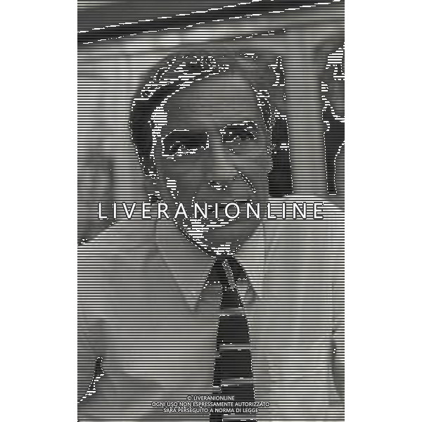 RETROSPETTIVA UBALDO LAY ATTORE NELLA FOTO UBALDO LAY A VARESE SUL SET DEL FILM“LA DONNA DI PICCHE“ NELL\'ANNO 1971 AG ALDO LIVERANI SAS 