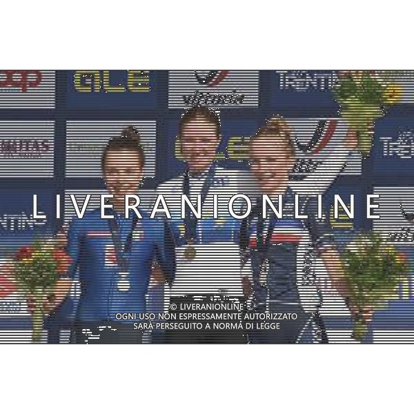 10-09-2021 European Championships Junior Women; 2021, Germany; 2021, Italia; 2021, France; Riedmann, Linda; Ciabocco, Eleonora; Rayer, Eglantine; Trento; ©SIROTTI / AGENZIA ALDO LIVERANI SAS