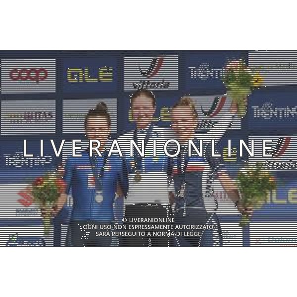 10-09-2021 European Championships Junior Women; 2021, Germany; 2021, Italia; 2021, France; Riedmann, Linda; Ciabocco, Eleonora; Rayer, Eglantine; Trento; ©SIROTTI / AGENZIA ALDO LIVERANI SAS