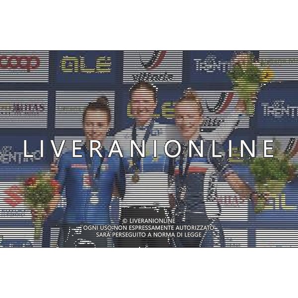 10-09-2021 European Championships Junior Women; 2021, Germany; 2021, Italia; 2021, France; Riedmann, Linda; Ciabocco, Eleonora; Rayer, Eglantine; Trento; ©SIROTTI / AGENZIA ALDO LIVERANI SAS