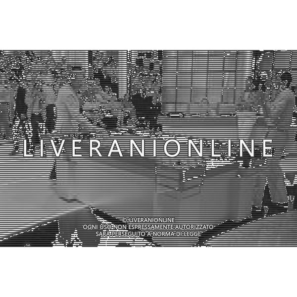 PENTATLON gioco televisivo a premi, trasmesso su Canale 5 nel 1986, condotto da Mike Bongiorno Nella foto durante la presentazione del programma ©Archivio Giovanni Liverani / AGENZIA ALDO LIVERANI SAS
