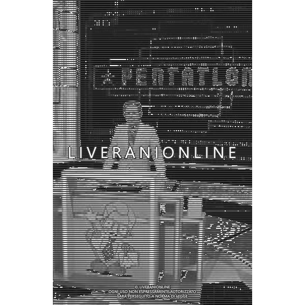 PENTATLON gioco televisivo a premi, trasmesso su Canale 5 nel 1986, condotto da Mike Bongiorno Nella foto durante la presentazione del programma ©Archivio Giovanni Liverani / AGENZIA ALDO LIVERANI SAS