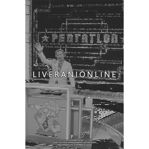 PENTATLON gioco televisivo a premi, trasmesso su Canale 5 nel 1986, condotto da Mike Bongiorno Nella foto durante la presentazione del programma ©Archivio Giovanni Liverani / AGENZIA ALDO LIVERANI SAS