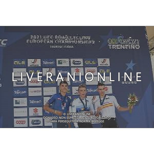 11-09-2021 European Championships U23; 2021, Belgium; 2021, Colpack - Ballan; 2021, Uae - Emirates; Nys, Thibau; Baroncini, Filippo; Trento; ©SIROTTI/ AGENZIA ALDO LIVERANI SAS