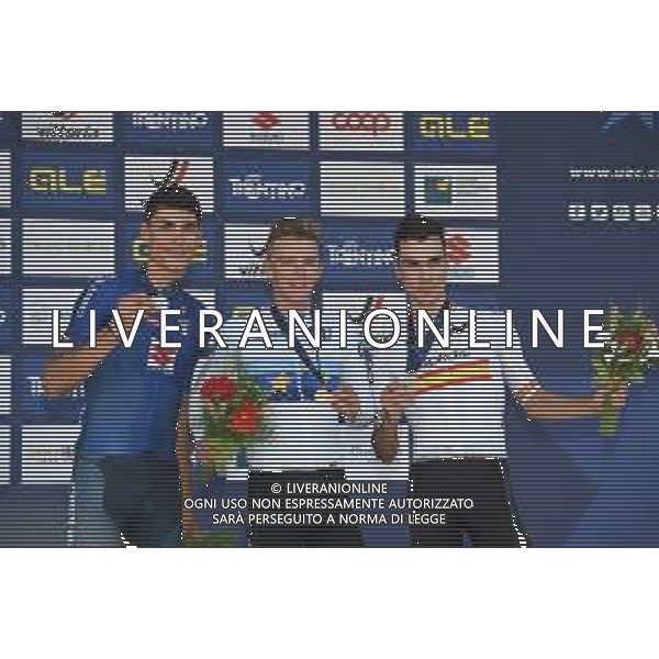 11-09-2021 European Championships U23; 2021, Belgium; 2021, Colpack - Ballan; 2021, Uae - Emirates; Nys, Thibau; Baroncini, Filippo; Trento; ©SIROTTI/ AGENZIA ALDO LIVERANI SAS