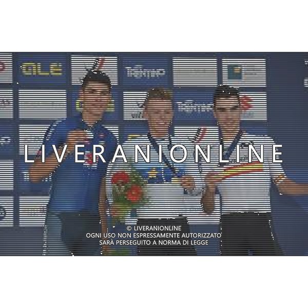 11-09-2021 European Championships U23; 2021, Belgium; 2021, Colpack - Ballan; 2021, Uae - Emirates; Nys, Thibau; Baroncini, Filippo; Trento; ©SIROTTI/ AGENZIA ALDO LIVERANI SAS