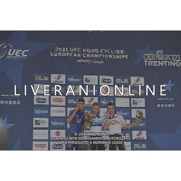 11-09-2021 European Championships U23; 2021, Belgium; 2021, Colpack - Ballan; 2021, Uae - Emirates; Nys, Thibau; Baroncini, Filippo; Trento; ©SIROTTI/ AGENZIA ALDO LIVERANI SAS