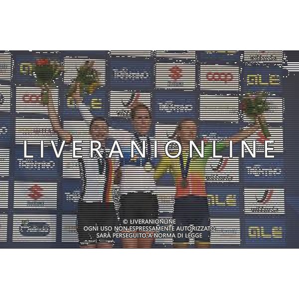 11-09-2021 European Championships Elite Women; 2021, Olanda; 2021, Lituania; 2021, Germany; Van Dijk, Ellen; Lippert, Liane; Leleivyte, Rasa; Trento; ©SIROTTI/ AGENZIA ALDO LIVERANI SAS
