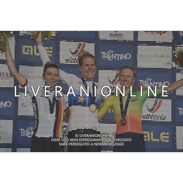 11-09-2021 European Championships Elite Women; 2021, Olanda; 2021, Lituania; 2021, Germany; Van Dijk, Ellen; Lippert, Liane; Leleivyte, Rasa; Trento; ©SIROTTI/ AGENZIA ALDO LIVERANI SAS