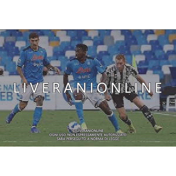 11-09-2021 NAPOLI CAMPIONATO DI CALCIO SERIE A NAPOLI-JUVENTUS Nella foto: Giovanni Di Lorenzo, Frank Anguissa, Dejan Kulusevski Foto Mosca, Ag.Liverani