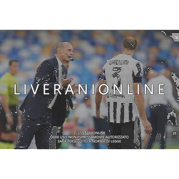 11-09-2021 NAPOLI CAMPIONATO DI CALCIO SERIE A NAPOLI-JUVENTUS Nella foto: Massimiliano Allegri, Giorgio Chiellini Foto Mosca, Ag.Liverani