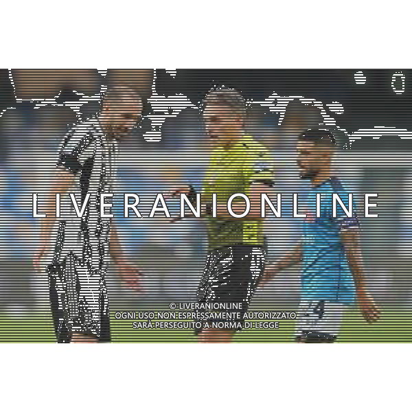 11-09-2021 NAPOLI CAMPIONATO DI CALCIO SERIE A NAPOLI-JUVENTUS Nella foto: Irrati, Lorenzo Insigne, Giorgio Chiellini Foto Mosca, Ag.Liverani