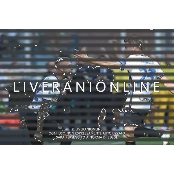 Genova 12.09.2021 Stadio Luigi Ferraris Sampdoria vs Inter Campionato Serie A 2021/2022 ©Manuela Viganti/Agenzia Aldo Liverani Nella foto: esultanza federico di marco nicolo\' barella dopo il gol ©VIGANTI/ AGENZIA ALDO LIVERANI SAS