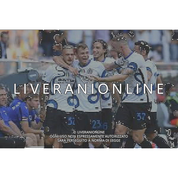 Genova 12.09.2021 Stadio Luigi Ferraris Sampdoria vs Inter Campionato Serie A 2021/2022 ©Manuela Viganti/Agenzia Aldo Liverani Nella foto: esultanza federico di marco nicolo\' barella dopo il gol ©VIGANTI/ AGENZIA ALDO LIVERANI SAS