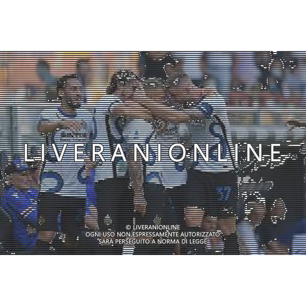 Genova 12.09.2021 Stadio Luigi Ferraris Sampdoria vs Inter Campionato Serie A 2021/2022 ©Manuela Viganti/Agenzia Aldo Liverani Nella foto: esultanza inter dopo il gol di federico di marco ©VIGANTI/ AGENZIA ALDO LIVERANI SAS