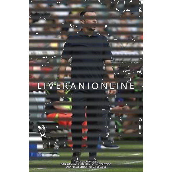 Genova 12.09.2021 Stadio Luigi Ferraris Sampdoria vs Inter Campionato Serie A 2021/2022 ©Manuela Viganti/Agenzia Aldo Liverani Nella foto: roberto d\'aversa allenatore sampdoria ©VIGANTI/ AGENZIA ALDO LIVERANI SAS