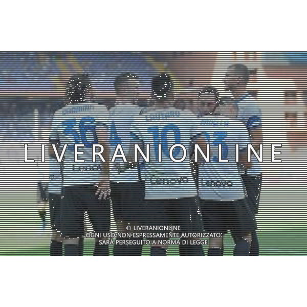 Genova 12.09.2021 Stadio Luigi Ferraris Sampdoria vs Inter Campionato Serie A 2021/2022 ©Manuela Viganti/Agenzia Aldo Liverani Nella foto: esultanza inter dopo il gol di lautaro martinez ©VIGANTI/ AGENZIA ALDO LIVERANI SAS