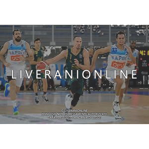 TommasiniR/LMedia - Germani Brescia VS GeVi Napoli - Basket Supercoppa Italiana 11 settembre 2021 - Pala Leonessa, Brescia, Italia Nella foto: John Petrucelli - Germani Basket Brescia and Piepaolo Marini - GeVi Napoli Basket @TommasiniR/LMedia AG ALDO LIVERANI SAS