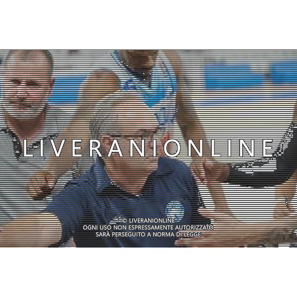 TommasiniR/LMedia - Germani Brescia VS GeVi Napoli - Basket Supercoppa Italiana 11 settembre 2021 - Pala Leonessa, Brescia, Italia Nella foto: Stafano Sacripanti - Head coach of GeVi Napoli Basket during a time-out. @TommasiniR/LMedia AG ALDO LIVERANI SAS