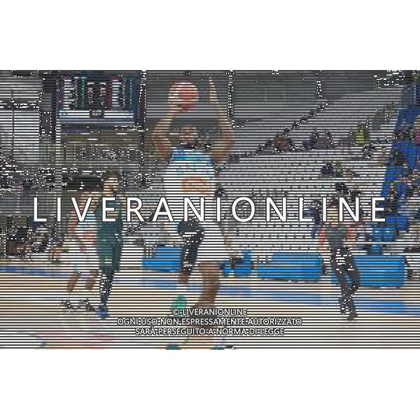 TommasiniR/LMedia - Germani Brescia VS GeVi Napoli - Basket Supercoppa Italiana 11 settembre 2021 - Pala Leonessa, Brescia, Italia Nella foto: Jordan Parks - GeVi Napoli Basket @TommasiniR/LMedia AG ALDO LIVERANI SAS